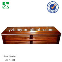 JS-A1424 cheap wholesale american style wood casket made in china